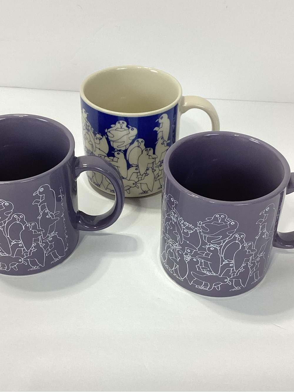 Vintage Taylor & NG San Francisco Naughty Penguin Coffee Mug Lot of 3 Animates - Picture 4 of 12